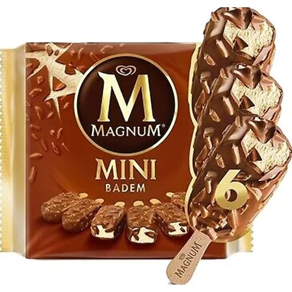 Magnum Mini Badem 345 Gr 6 Lı