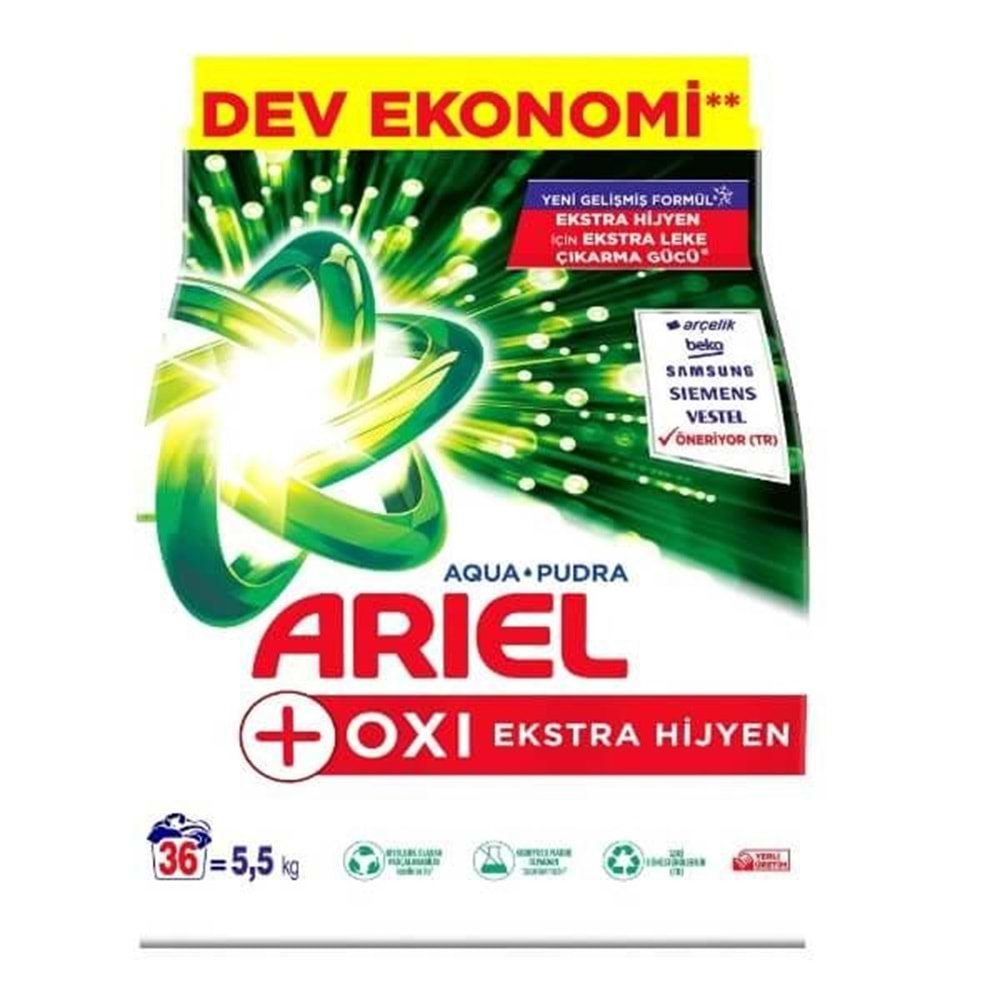 Ariel Matik Toz Oxi Ekstra Hijyen 5.5 Kg