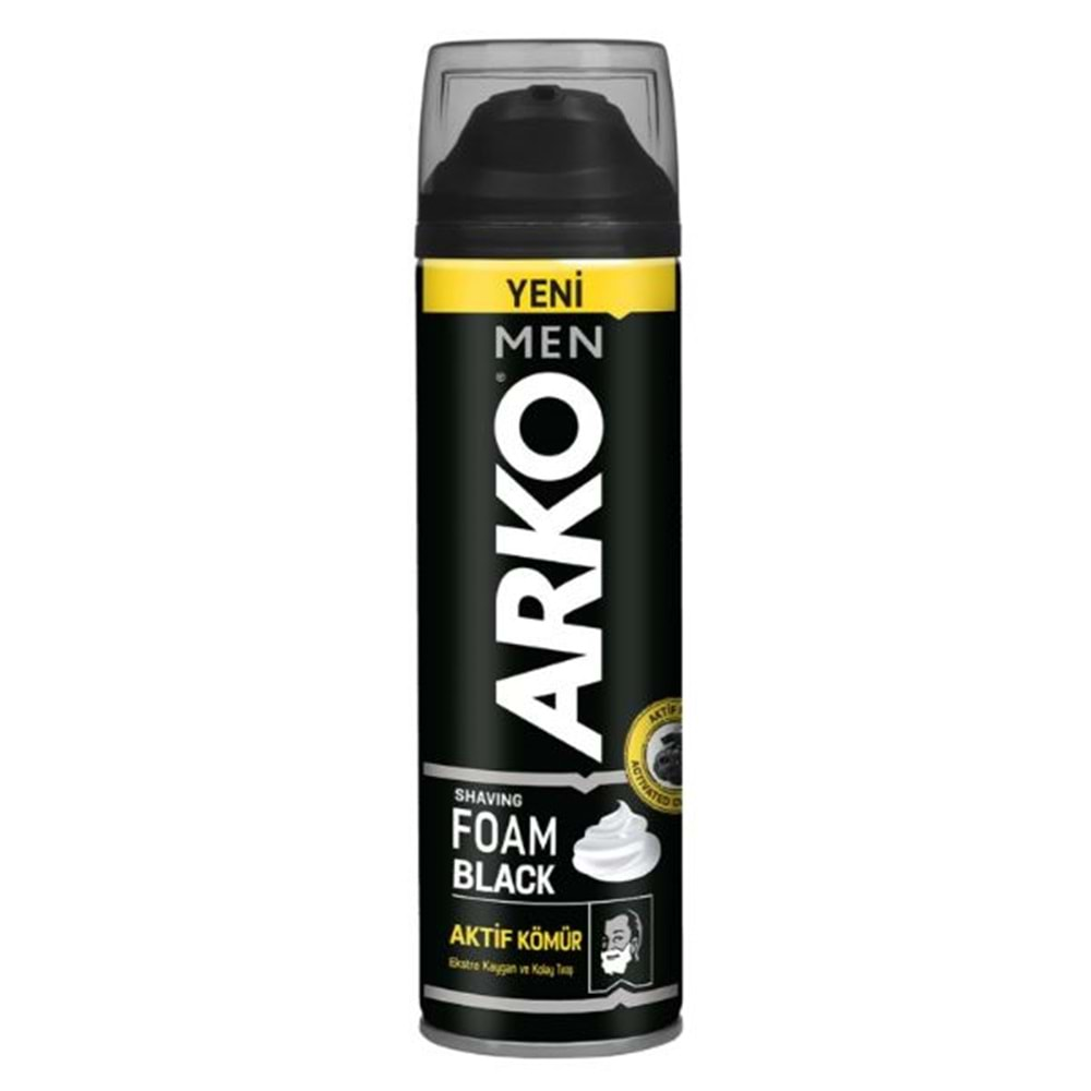 Arko Tıraş Köpüğü Black 200 Ml