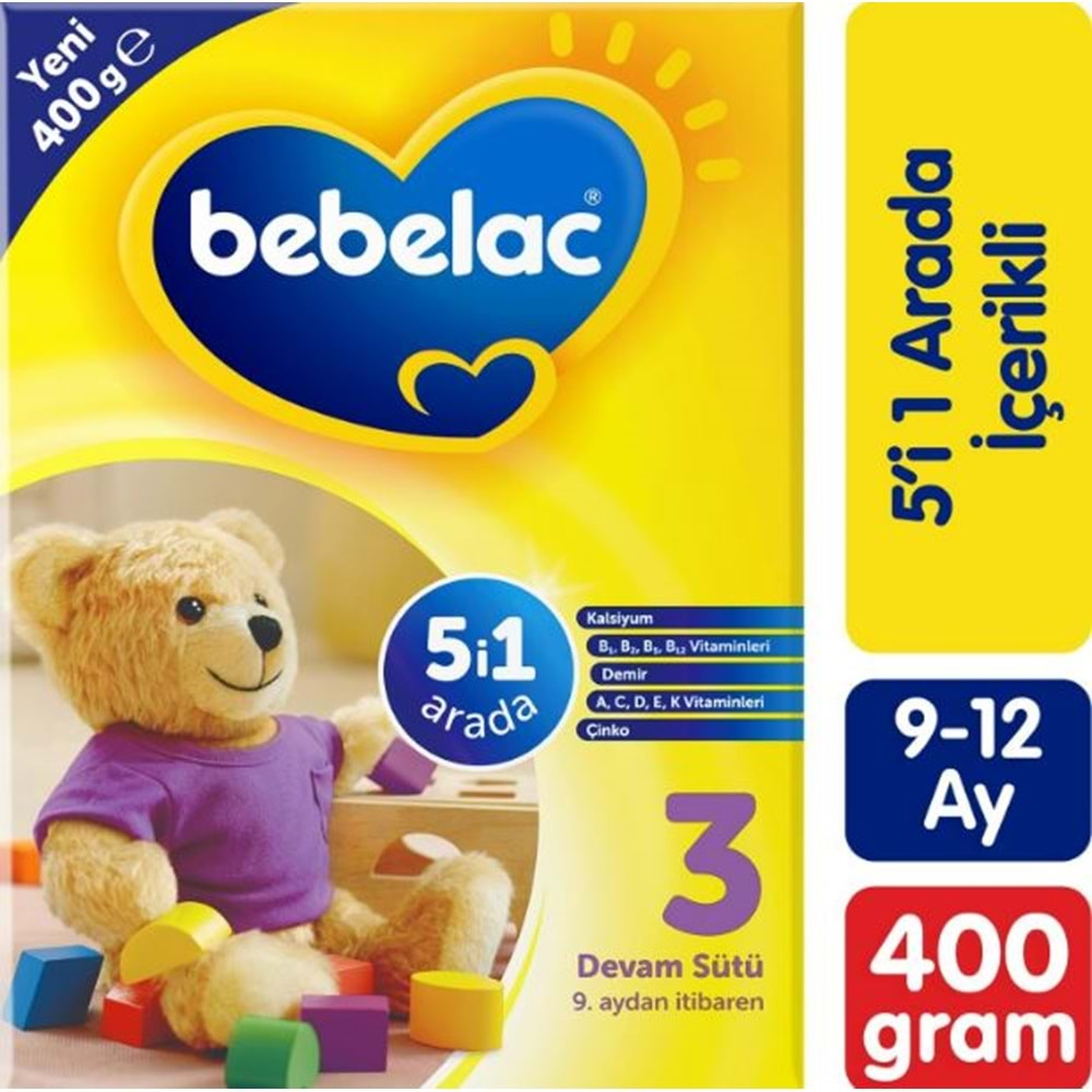 Bebelac 3 Devam Sütü 400 Gr