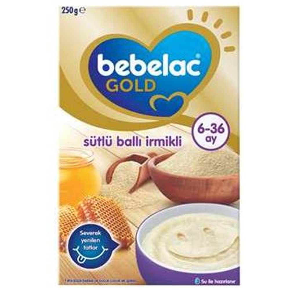 Bebelac Gold Sütlü Ballı İrmikli Kaşık Maması 250 gr