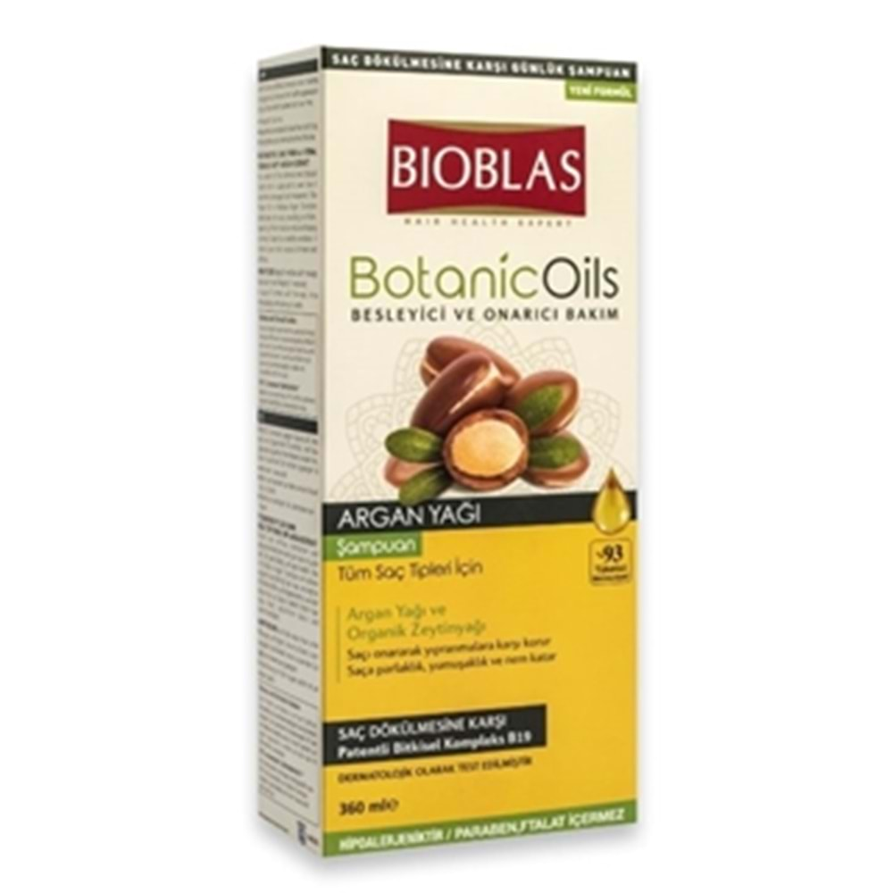 Bioblas Botanic Oils Argan Şampuan 360 Ml