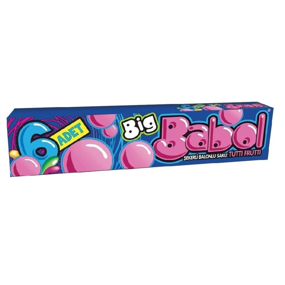 Big Babol Tutti Frutti 25 Gr 6 Lı