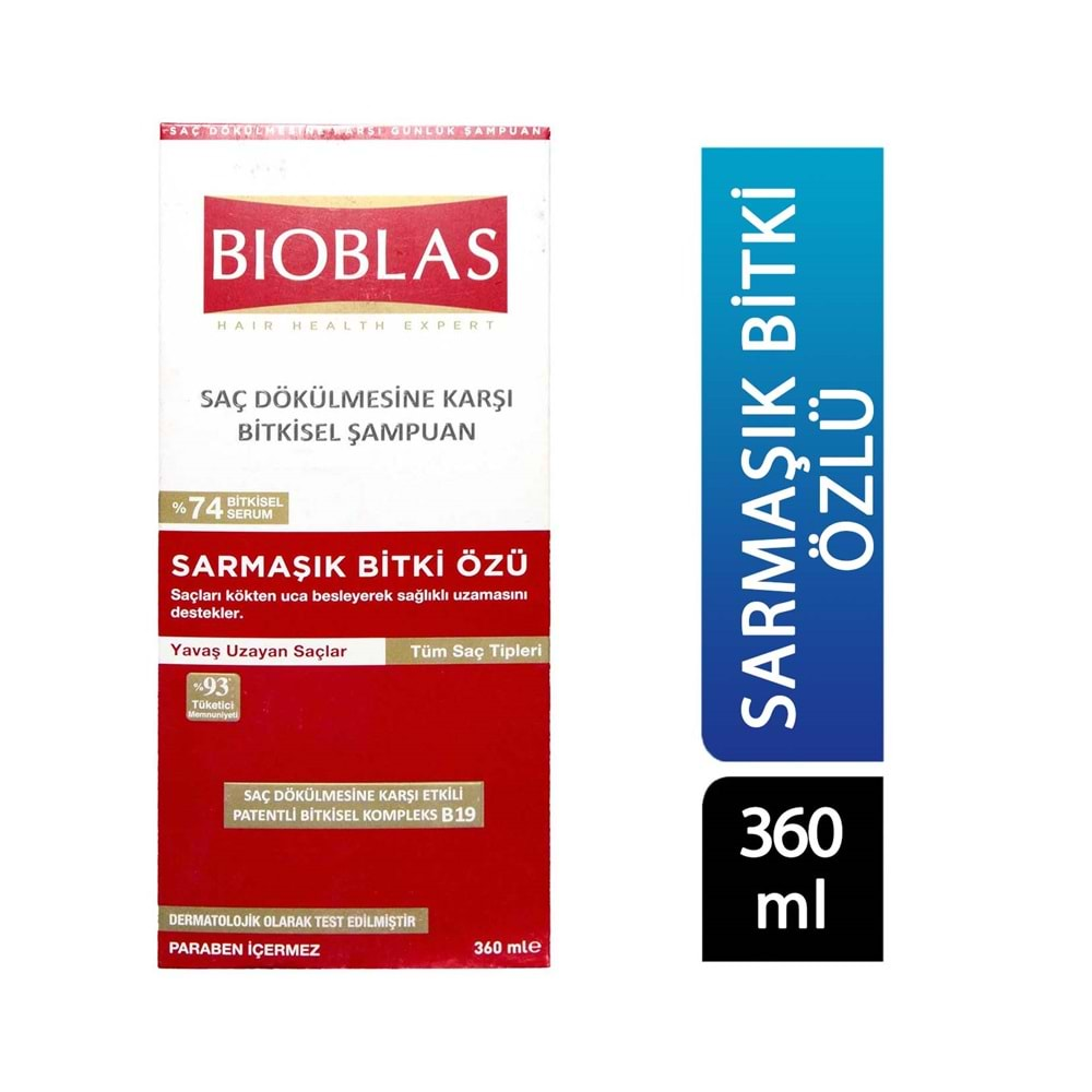 Bioblas Şampuan 360 ml Yavaş Uzayan Saçlar İçin