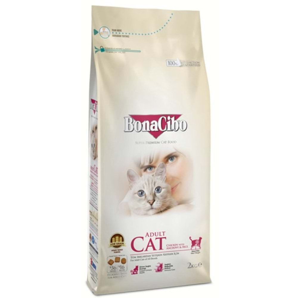 Bonacibo Tavuklu Yetişkin Kedi Maması 2 Kg