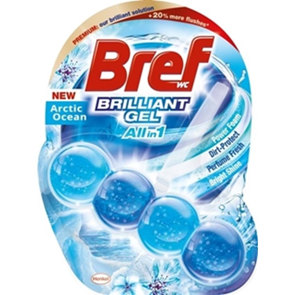 Bref WC Brilliant Gel Tekli Tuvalet Bloğu Okyanus 42 Gr