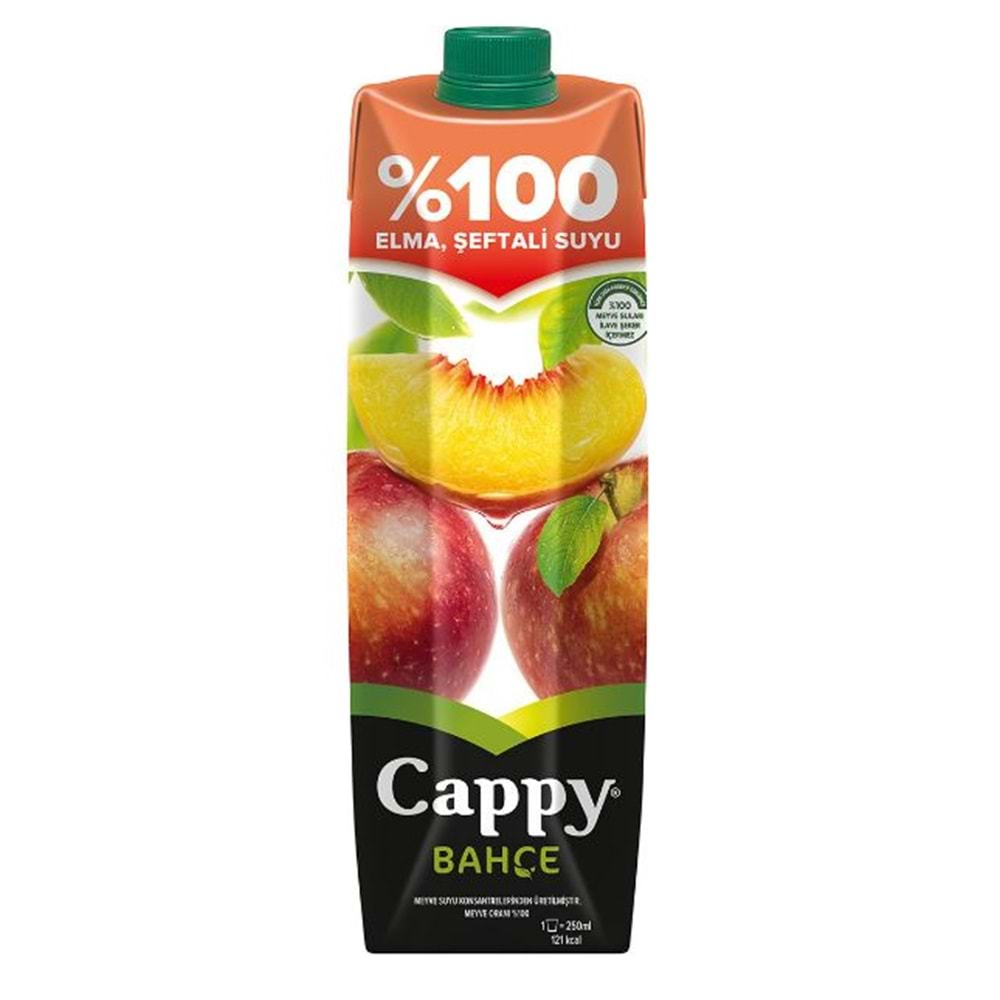 Cappy %100 Elma ve Şeftali Suyu 1000 Ml