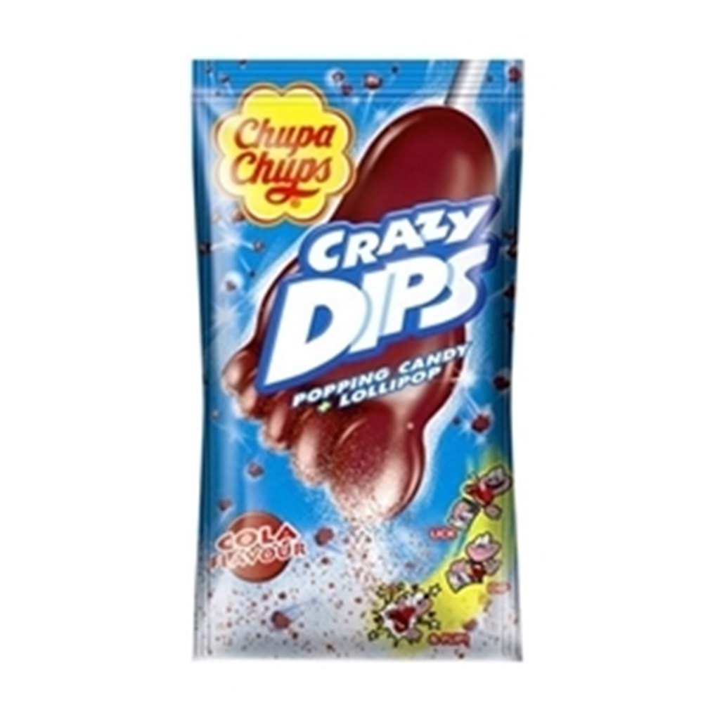 Chupa Chups Crazy Dıps Patlayan Şeker 16 Gr Kola