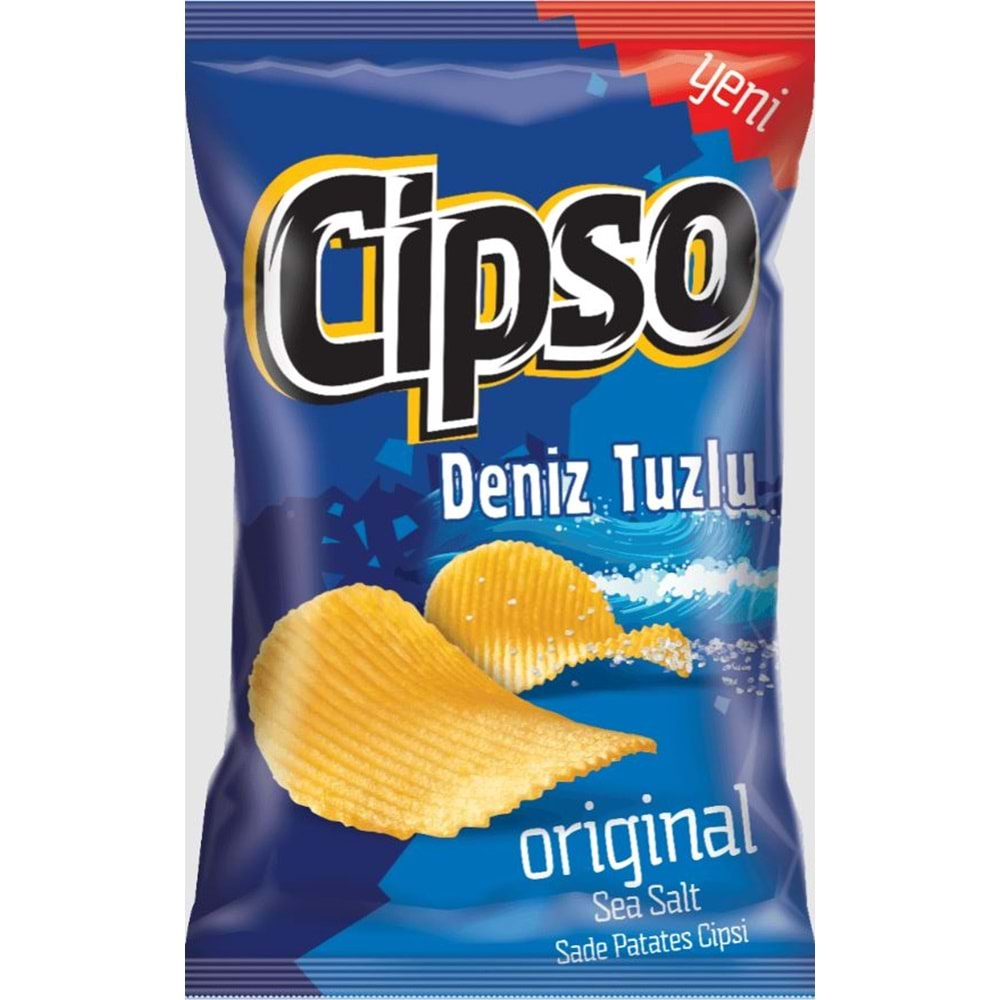 Cipso Tırtıklı Orjinal Cips Deniz Tuzlu 145 Gr