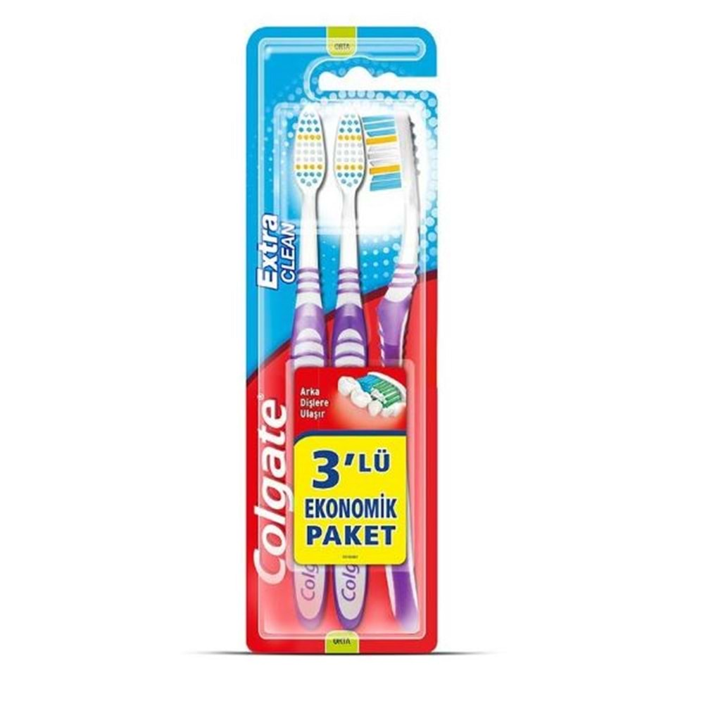 Colgate Diş Fırçası Extra Clean 2+1 Adet