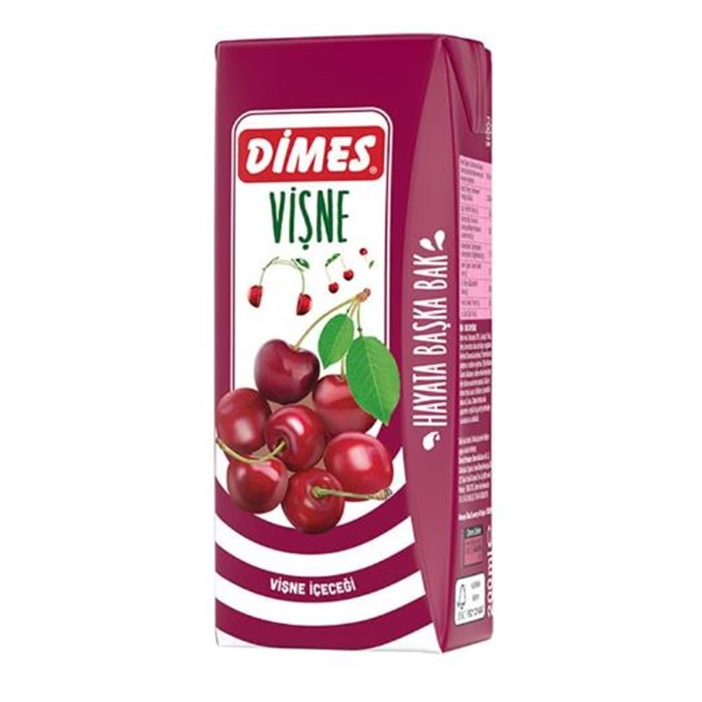 Dimes Vişneli Meyve Nektarı 200 Ml