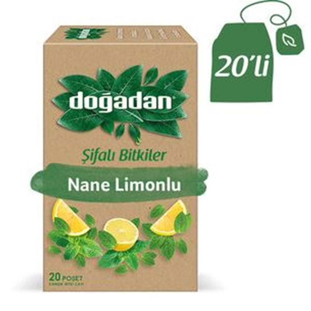 Doğadan Nane Limon Çayı Bardak Poşet 20 Li