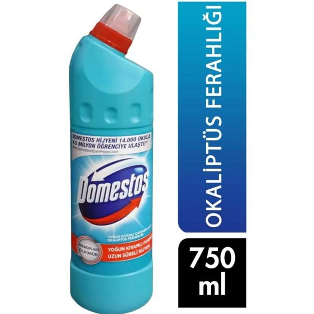 Domestos Çamaşır Suyu 750 ml Okaliptüs Ferahlığı Çeşitleri