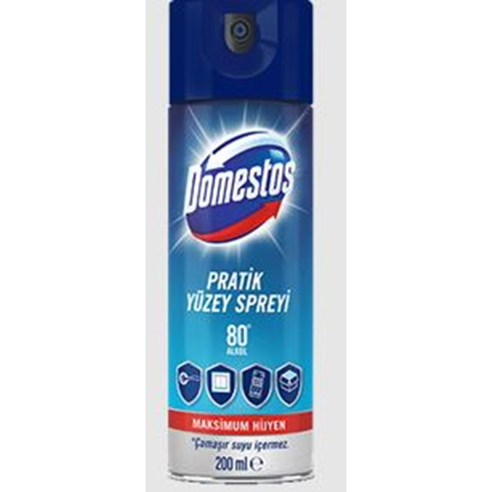 Domestos Pratik Yüzey 80 Derece Spreyi 200 Ml