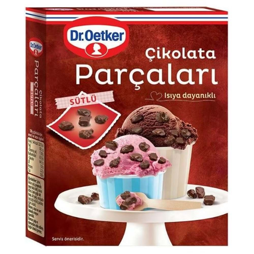 Dr.Oetker Sütlü Çikolata Parçaları 70 Gr