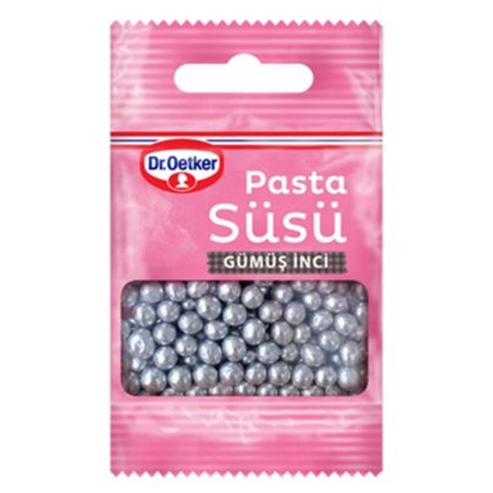 Dr. Oetker Dekor Pasta Süsü Gümüş İnci 10 Gr