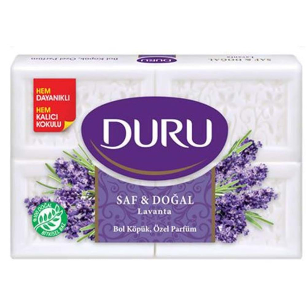 Duru Saf & Doğal Lavanta Banyo Sabunu 600 Gr 4 Lü