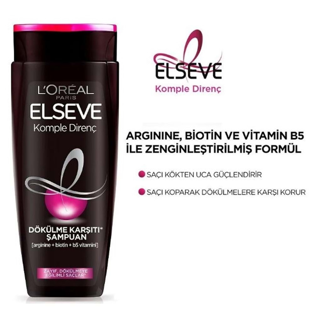 Elseve Komple Direnç Dökülme Karşıtı Şampuan 550 Ml