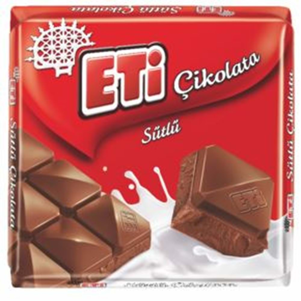 Eti Sütlü Çikolata Kare 65 Gr