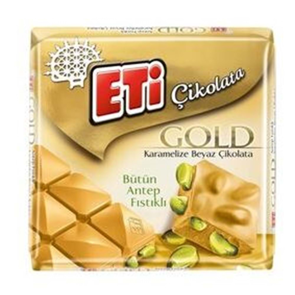 Eti Gold Antep Fıstıklı Beyaz Çikolata 60 Gr