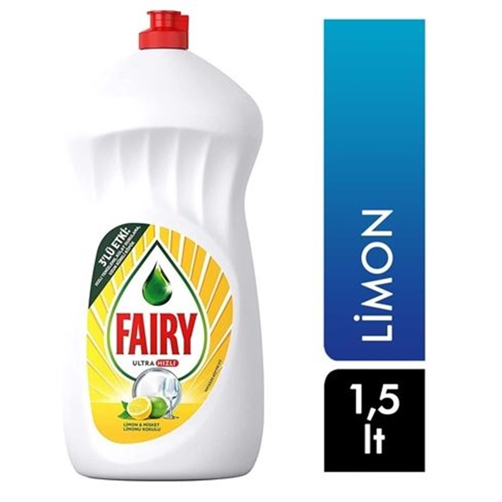 Fairy Sıvı Bulaşık Deterjanı Limon 1500 Ml