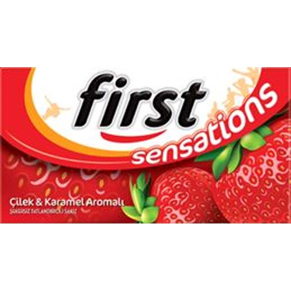 First Sensations Çilek Aromalı Sakız 27 Gr