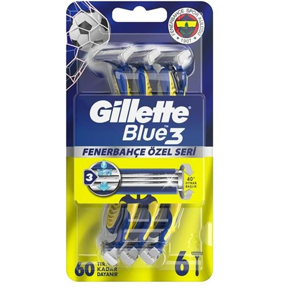 Gillette Blue 3 6'lı Fenerbahçe Seri