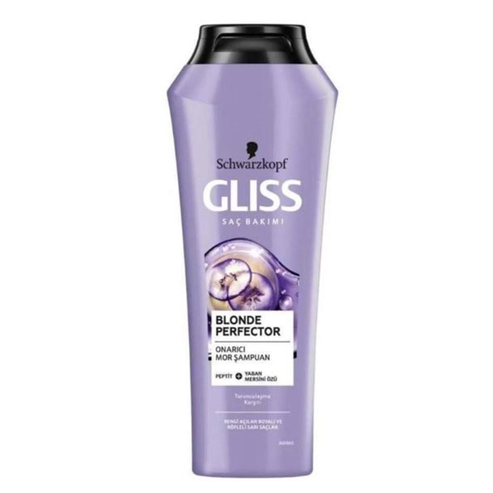 Gliss Onarıcı Mor Şampuan Turunculaşma Karşıtı 250 Ml