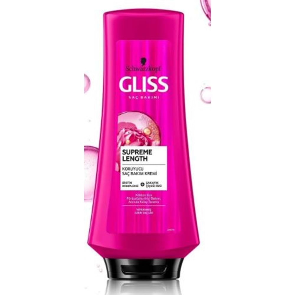 Gliss Supreme Lenght Uzun Saçlara Özel Saç Kremi 360 Ml