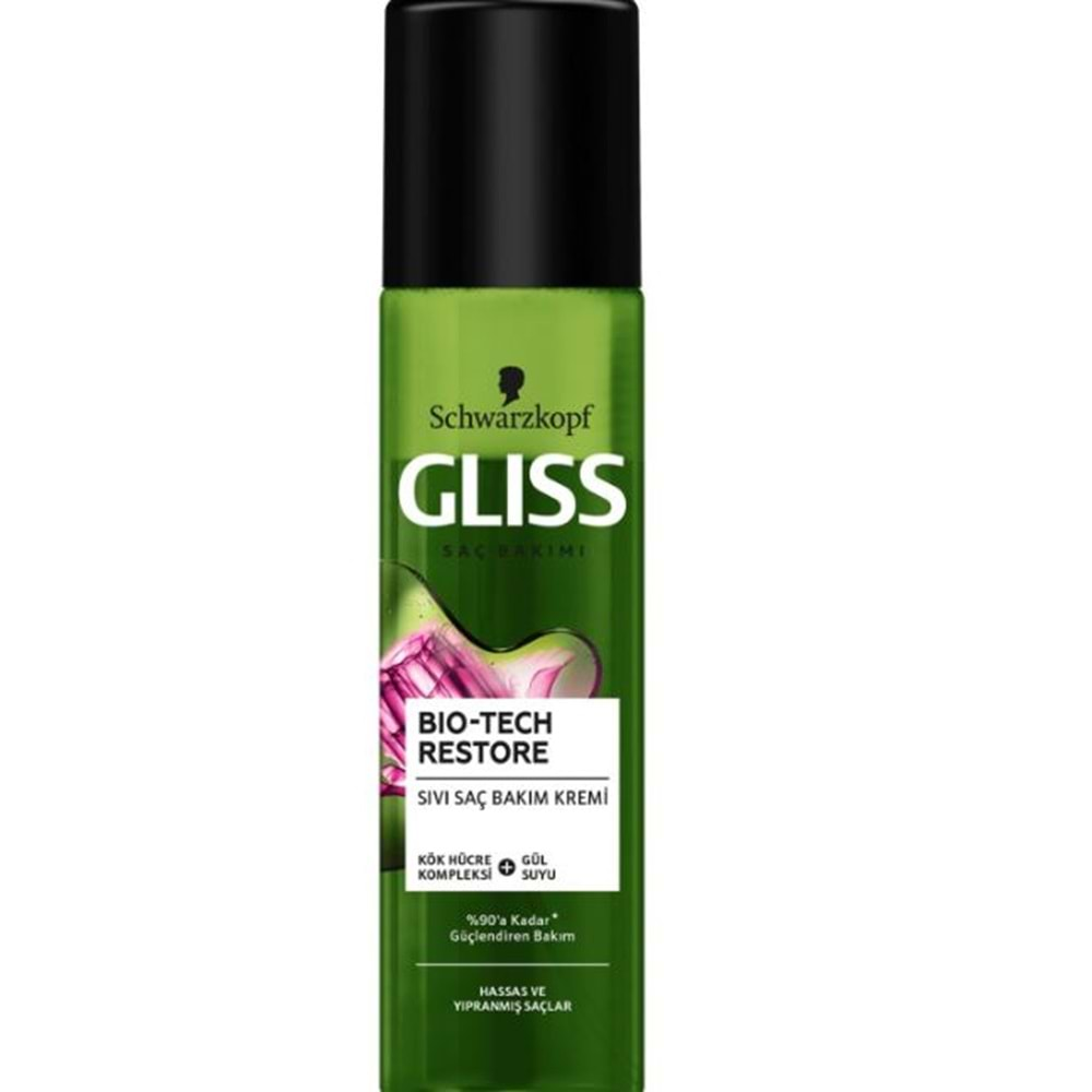 Gliss Sıvı Saç Kremi Bio Tech Restore 200 Ml