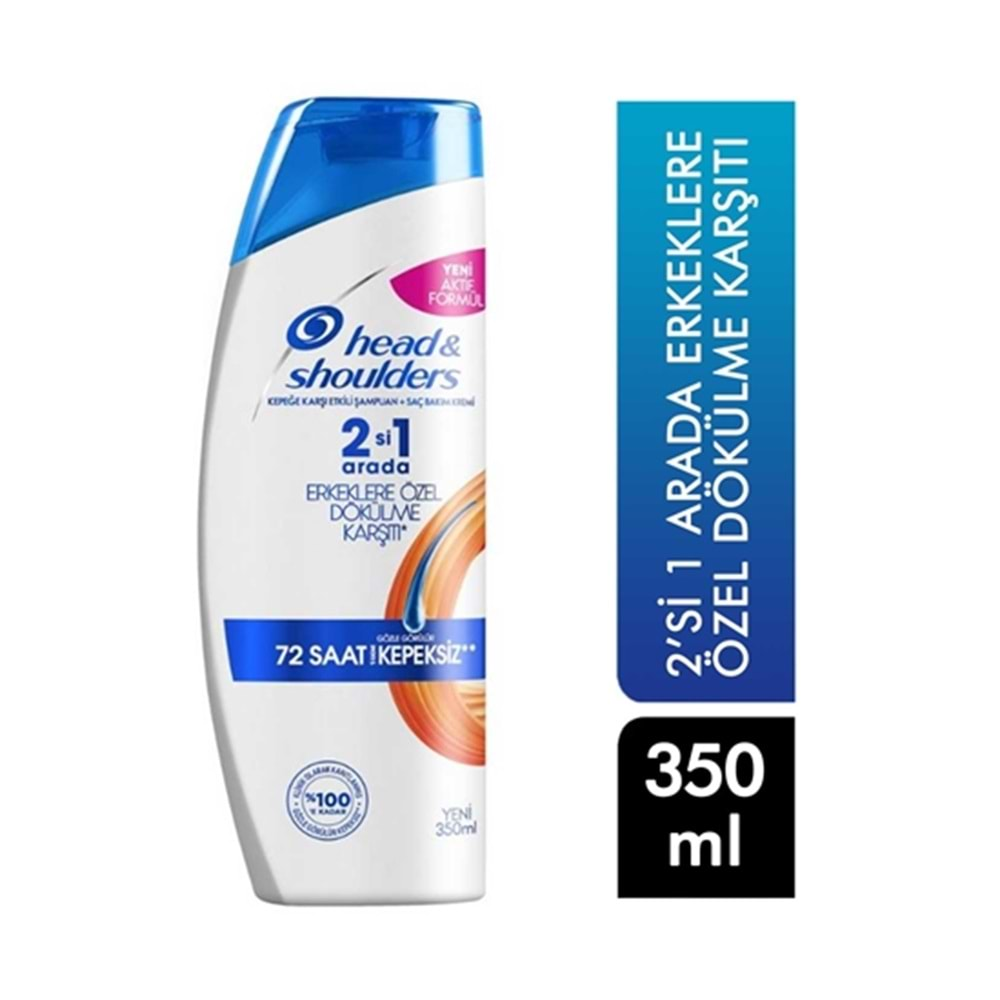 Head&Shoulders Şampuan 350 ml 2 si 1 Arada Erkek Özel Dökülme Karşıtı