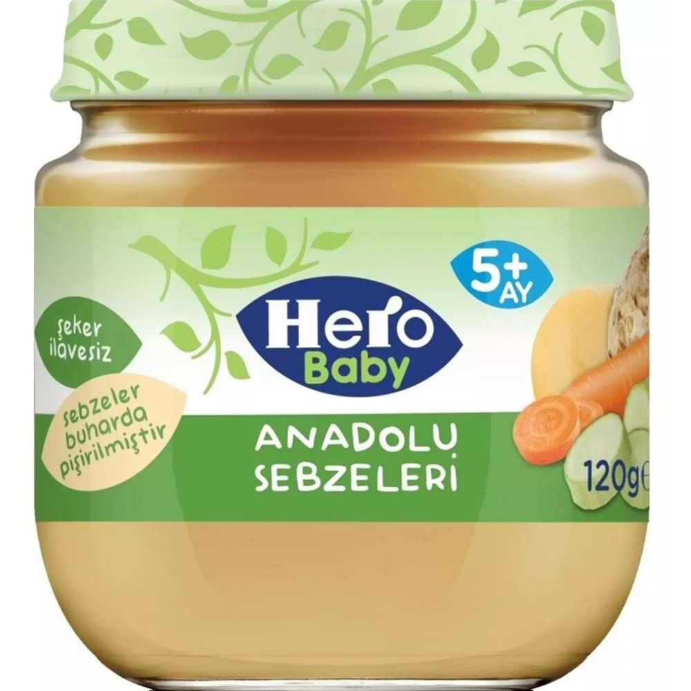 Hero Baby Kavanoz Maması 120 Gr Anadolu Sebzeleri