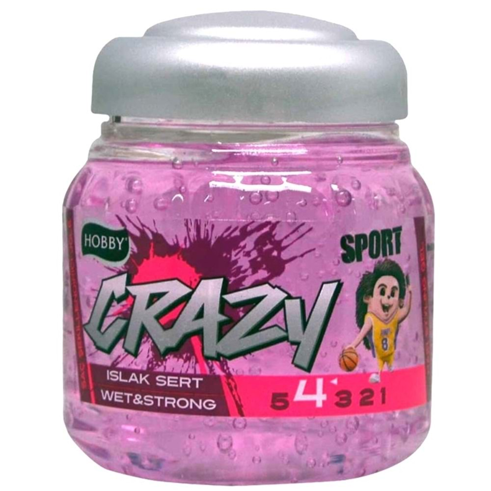 Hobby Crazy Islak Sert Saç Jölesi 4 - 150 ml Pembe