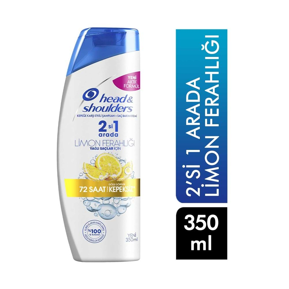 Head&Shoulders Şampuan 350 ml 2 si 1 Arada Limon Ferahlığı