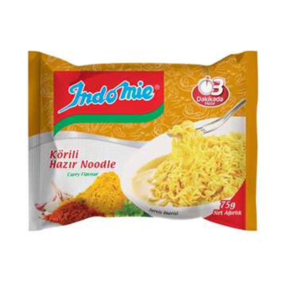 Indomie Noodle Köri Çeşnili Paket 80 Gr