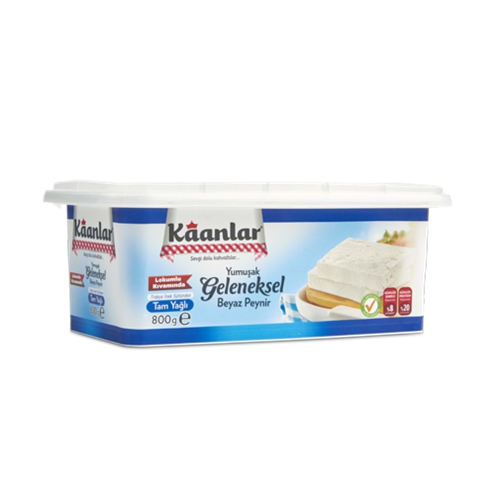 Kaanlar Geleneksel Tam Yağlı Beyaz Peynir 800 Gr