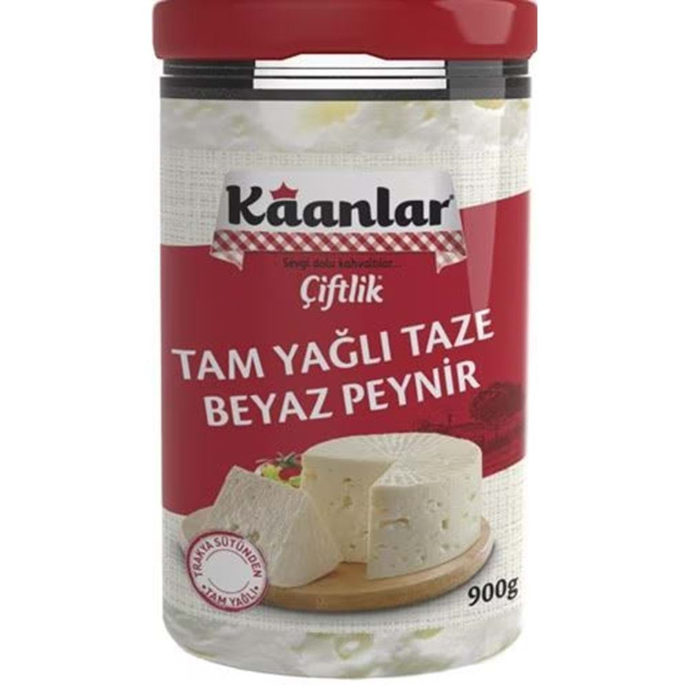 Kaanlar Tam Yağlı Çiftlik Beyaz Peyniri 900 Gr