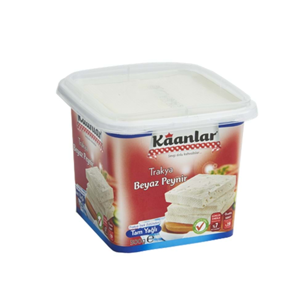 Kaanlar Tam Yağlı Beyaz Peynir 500 Gr