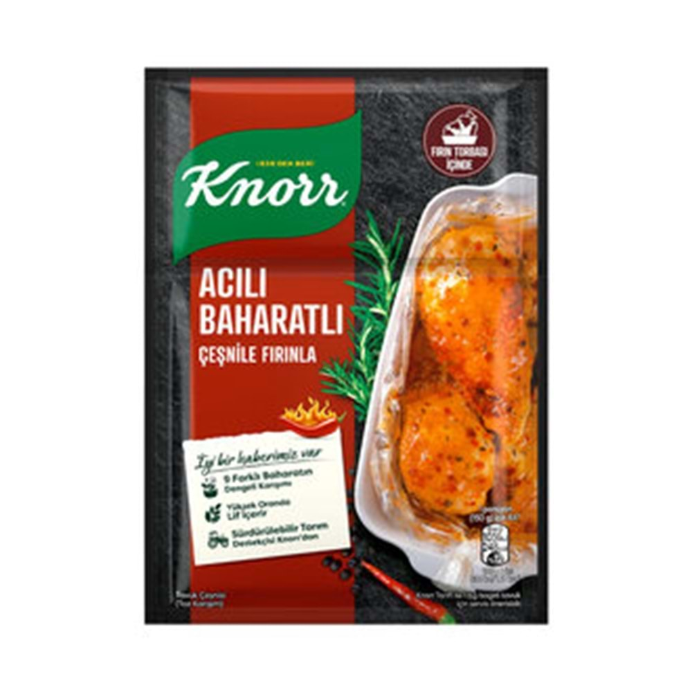 Knorr Harç Fırında Tavuk Acılı Baharat 31 Gr