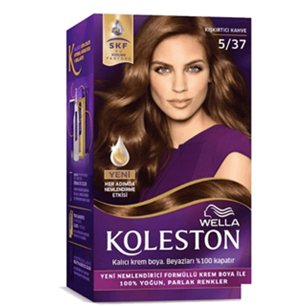 Wella Koleston Saç Boya Seti 5/37 Kışkırtıcı Kahve