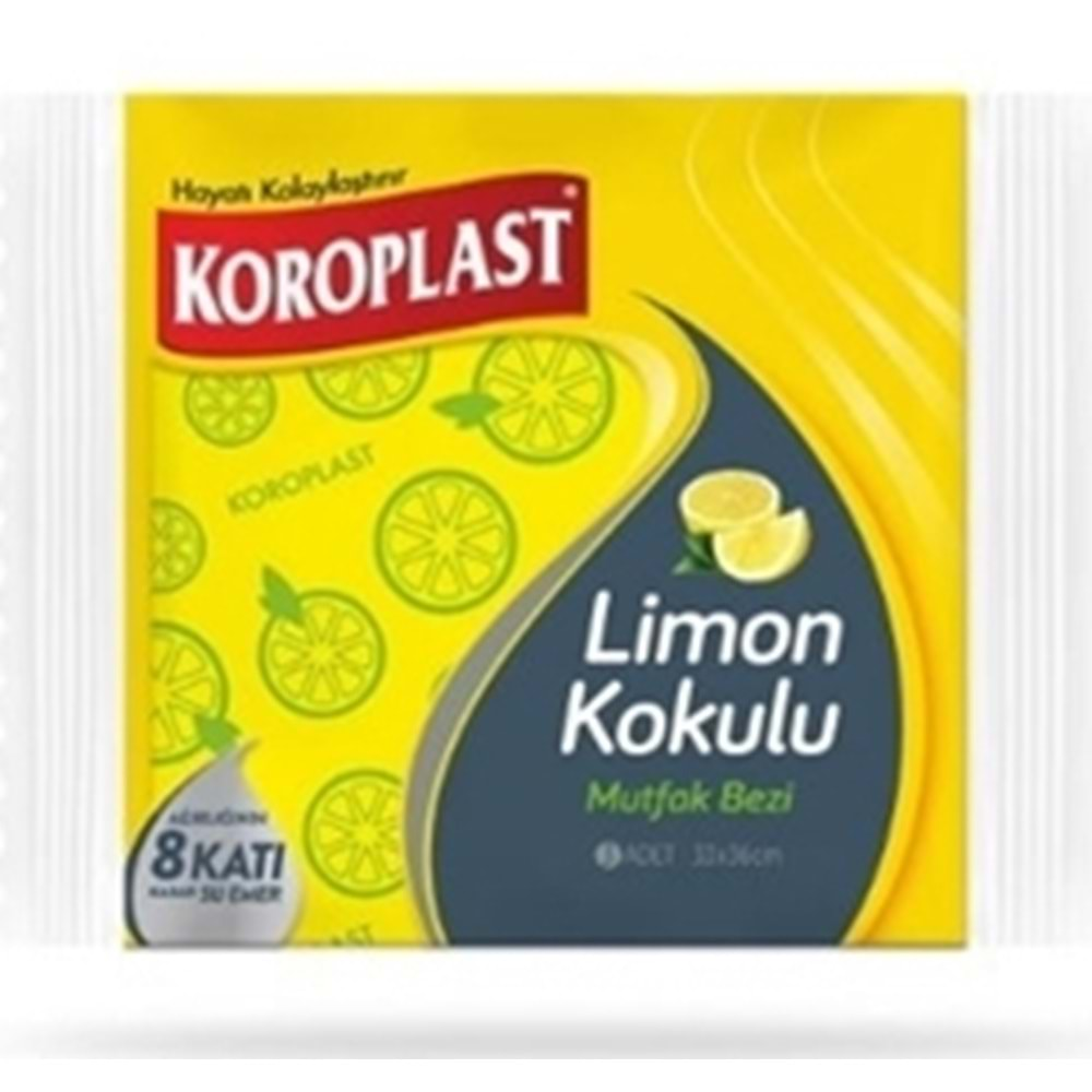 Koroplast Mutfak Bezi 3 lü Limon Kokulu