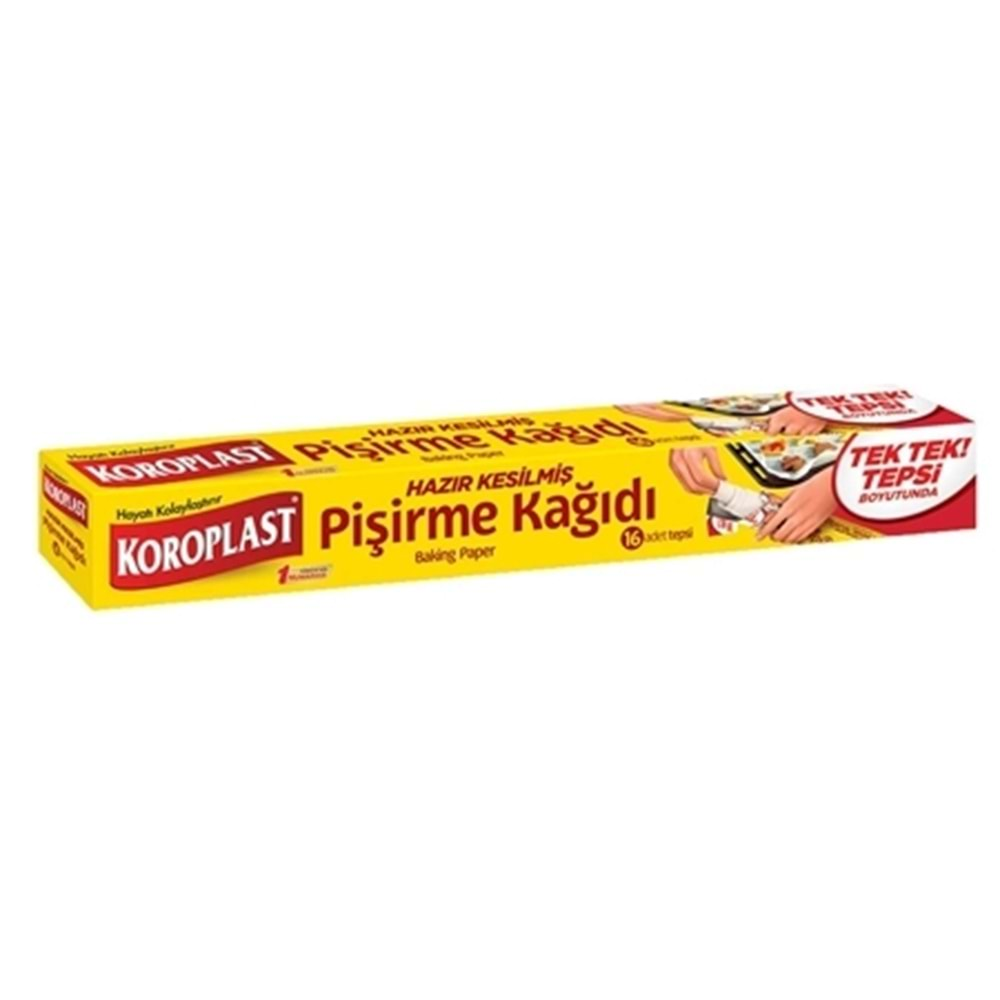 Koroplast Pişirme Kağıdı Hazır Kesilmiş 16 Yaprak