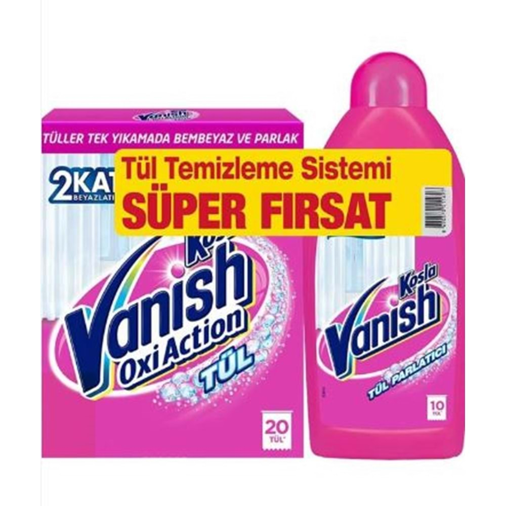 Vanish Kosla Tül Beyazlatıcı 450 G Gold + Tül Parlatıcı 450 Ml