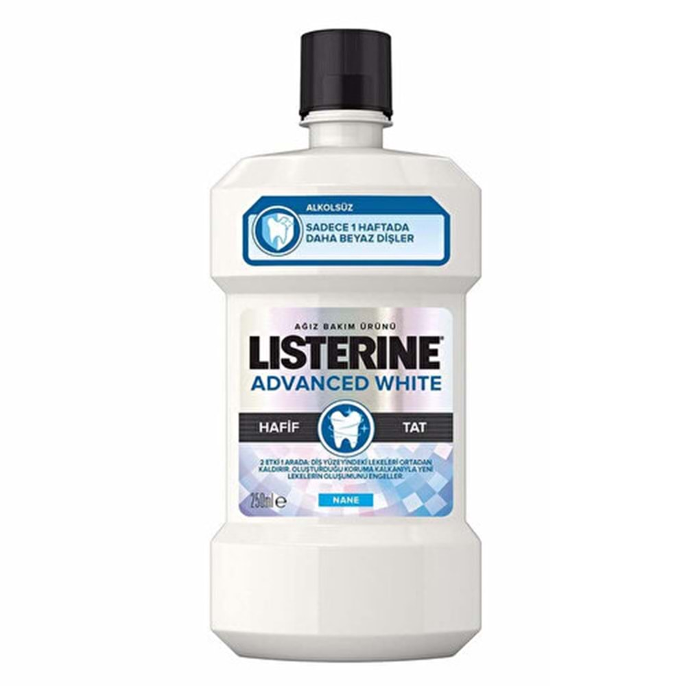 Listerine Advanced White Hafif Tat Çalkalama Suyu 250 Ml