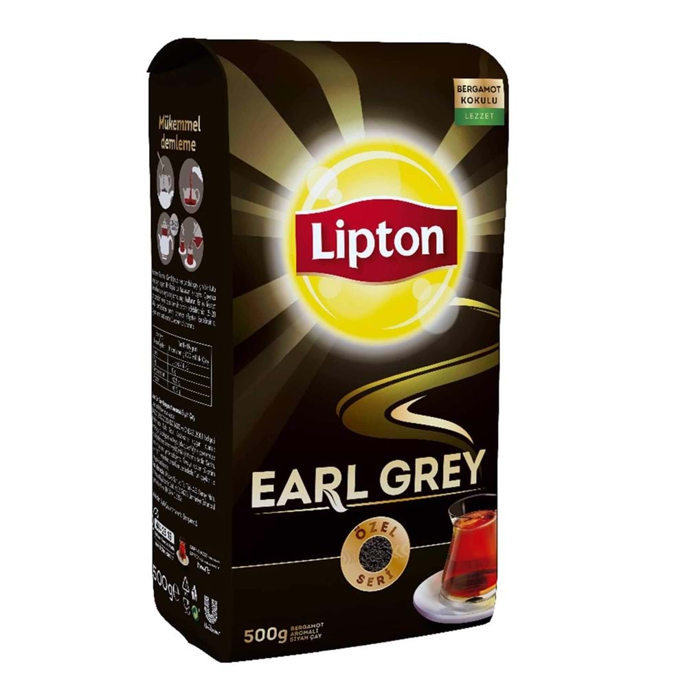 Lipton Earl Grey Bergamot Aromalı Çay 500 Gr