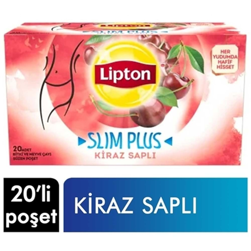 Lipton Slim Plus 20'li Kiraz Saplı 36 Gr