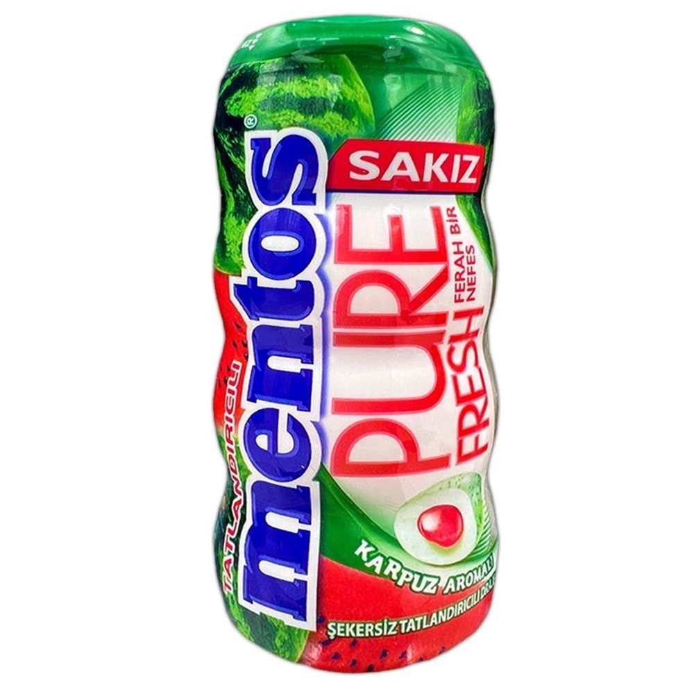 Mentos Pure Fresh Karpuz Aromalı Sakız 30 Gr