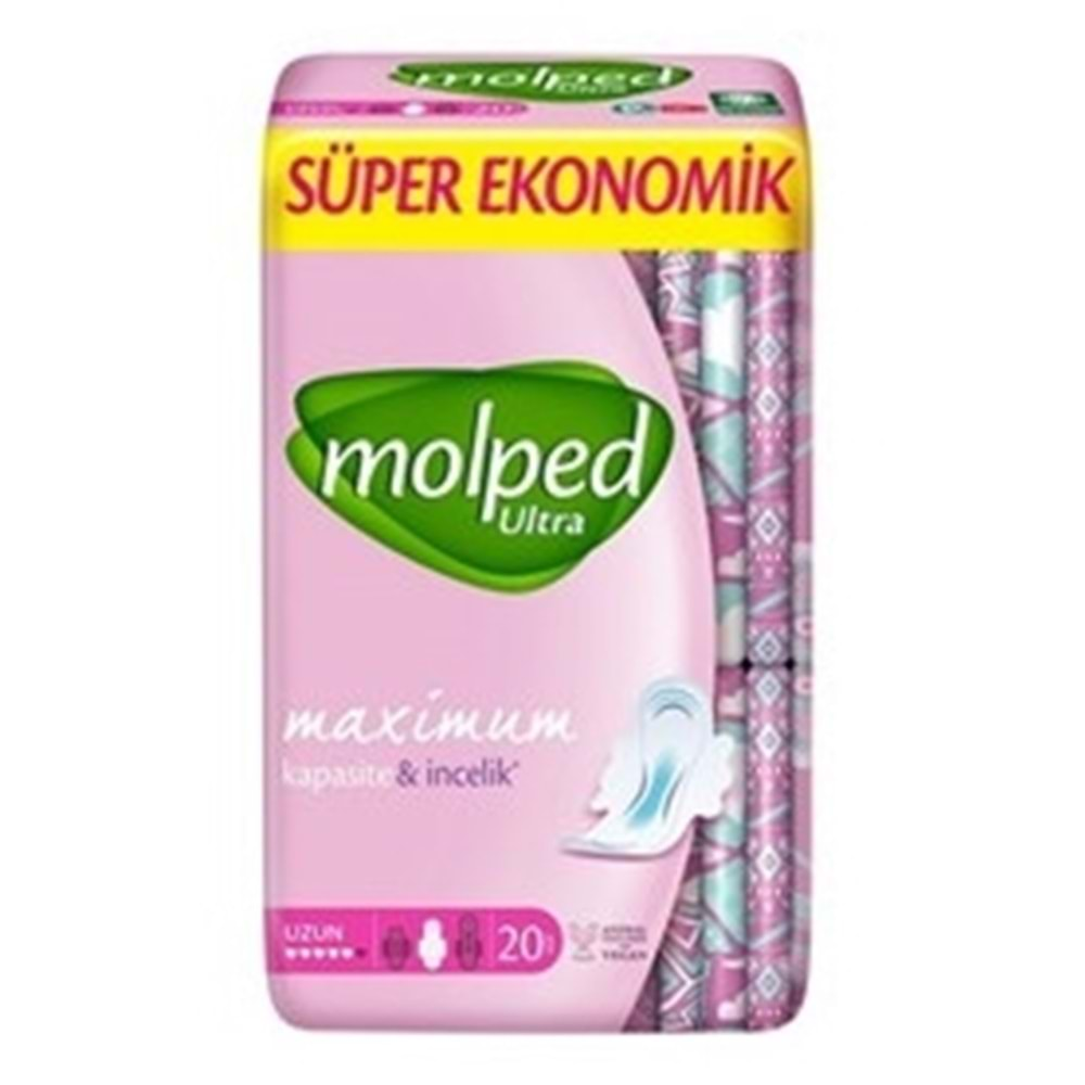 Molped Ultra Süper Ekonomik Uzun Gece Hijyenik Ped 20 lı