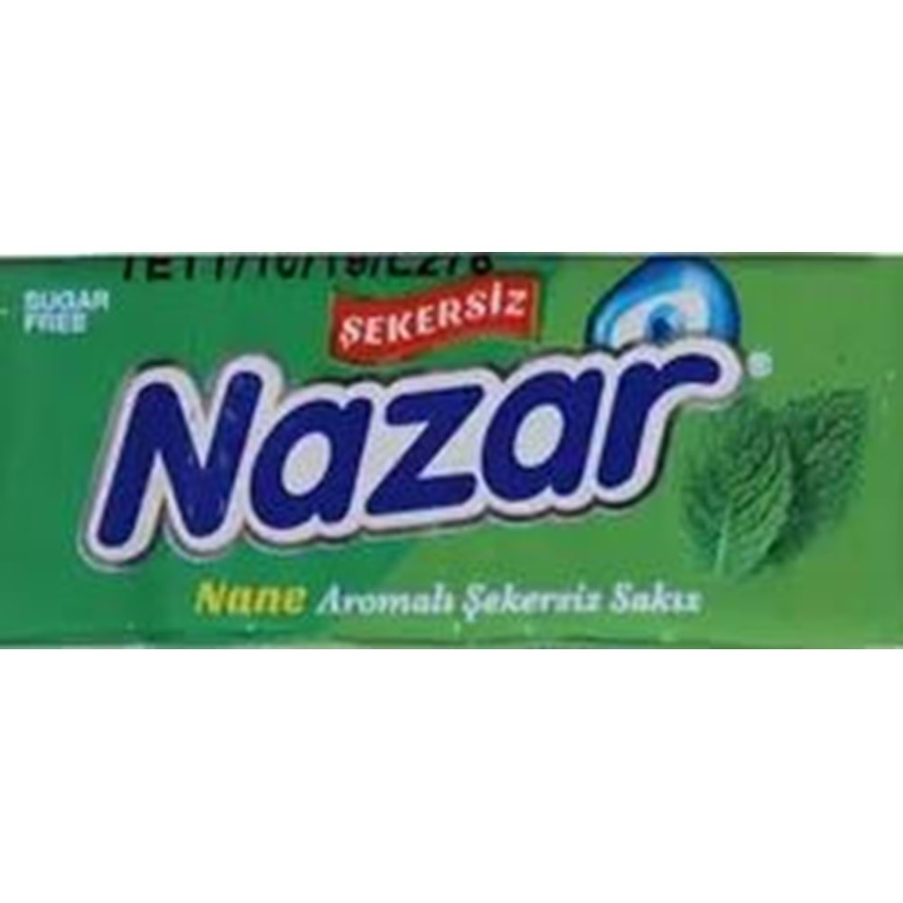 Nazar 5'li Nane Aromalı Şekersiz Sakız