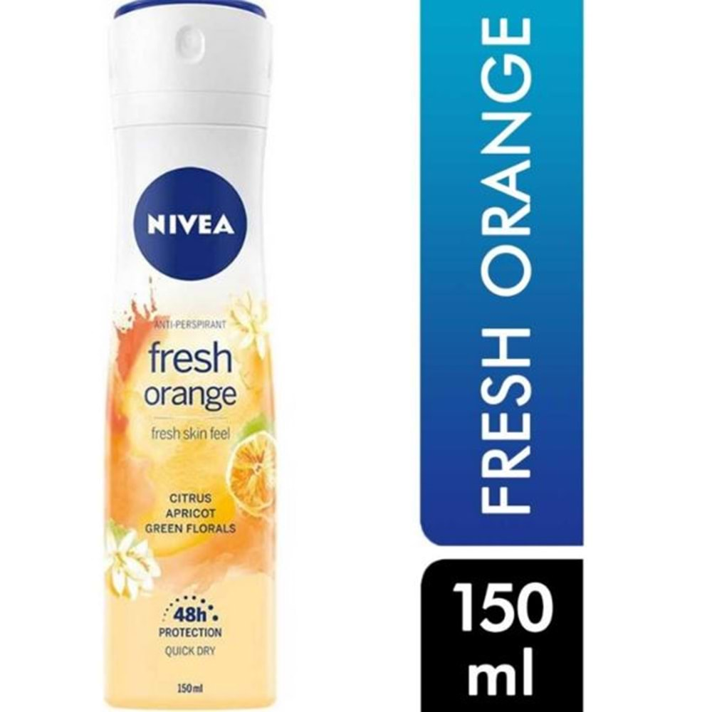 Nivea Fresh Senses Orange 150 ml Kadın Deodorant